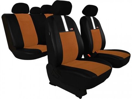 Autositzbezüge für Citroen Nemo 2007-up GT8 - Braun 2+3