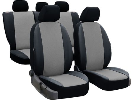 Autositzbezüge für Dacia Logan (II) 2012-2020 Perline - Grau 2+3