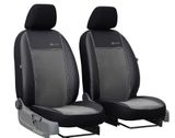Autositzbezüge für Hyundai i20 (I)  2008-2014 Exclusive Alcantara - Grau 1+1, Vorderseite