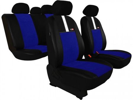 Autositzbezüge für Opel Agila B 2007-2014 GT8 - Blau 2+3